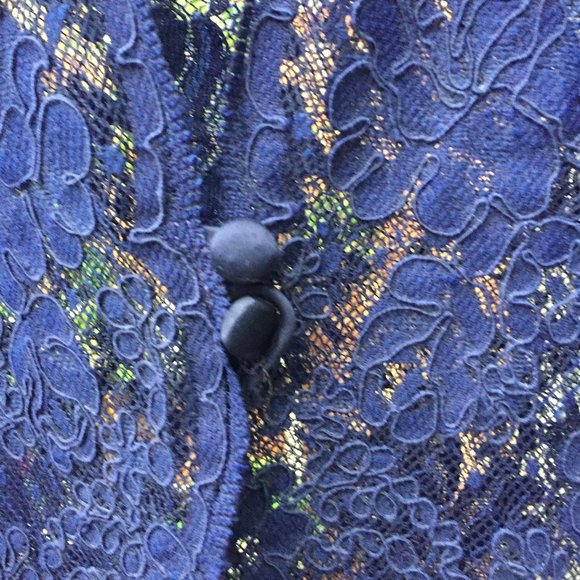 Vintage Blue Lace Jacket - Picture 4 of 9